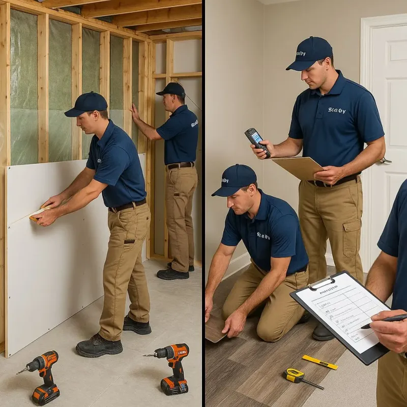 Repairs and Reconstruction process in Milan, OH